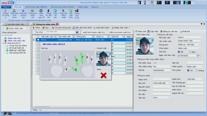 Giao diện phần mềm
